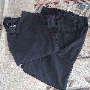 Urbane medical grey scrub set top and pants  women